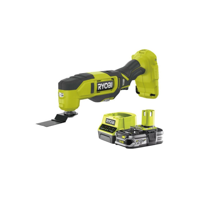 Pack Ryobi Multitool 18V One+ RMT18-0 - 1 Batterie 2.5Ah - 1 Chargeur rapide RC18120-125