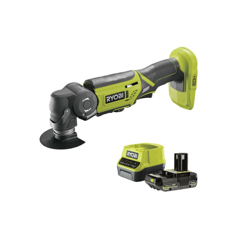 Pack Ryobi Multitool R18MT-0 - 18V One+ - 1 batterie 2.0Ah - 1 chargeur rapide RC18120-120