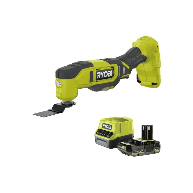 Pack Ryobi Multitool RMT18-0 - 18V One+ - 1 batterie 2.0Ah - 1 chargeur rapide RC18120-120