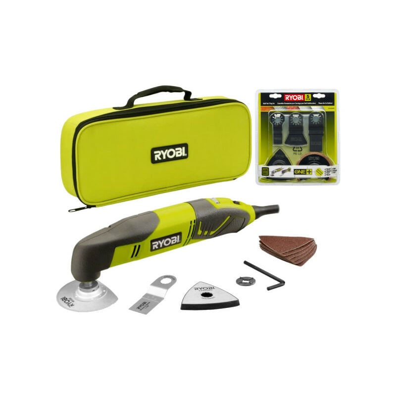 Pack Ryobi Outil multifonctions RMT200-S - 200W - kit spécial carrelage 5 pièces - RAK05MT