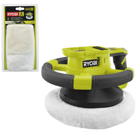 Pack RYOBI - Polisseuse RBP18250-0 - 18V One+ - sans batterie ni chargeur - Bonnet polissage et lustrage RAK2BB