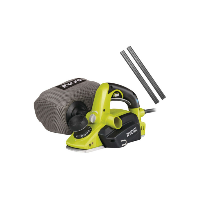 Pack RYOBI Rabot électrique EPN6082CHG 82mm Jeu de 2 fers jetables carbure PB82A2