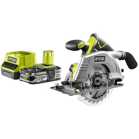 Pack RYOBI Scie circulaire 18V One+ R18CS-0 - 1 Batterie 2.5Ah - 1 Chargeur rapide RC18120-125