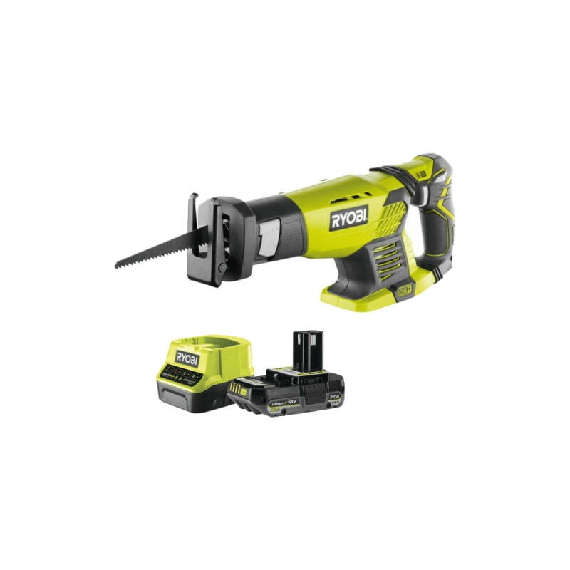 Pack Ryobi Scie sabre RRS1801M - 18V One+ - 1 Batterie 2.0Ah - 1 Chargeur rapide