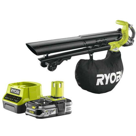 Pack RYOBI Souffleur aspiro-broyeur 18V One+ Brushless OBV18 - 1 Batterie 2.5Ah - 1 Chargeur rapide RC18120-125