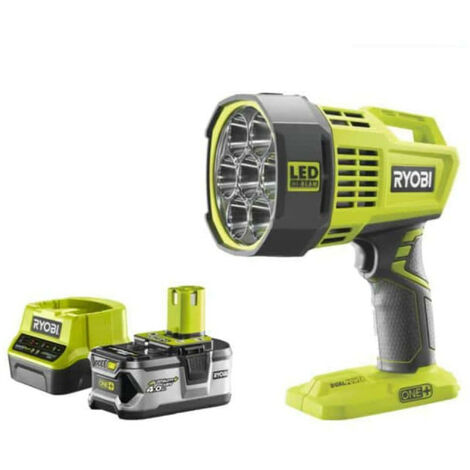 Pack RYOBI Spot led longue portée 18V One+ R18SPL-0 - 1 batterie 4.0Ah - 1 chargeur rapide 2.0Ah RC18120-140