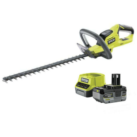 Pack RYOBI taille haie 18V One+ Lithium OHT1845 - 1 batterie 18V One+ 4Ah LithiumPlus - 1 chargeur rapide 2.0 Ah Lithium-ion RC18120-140X
