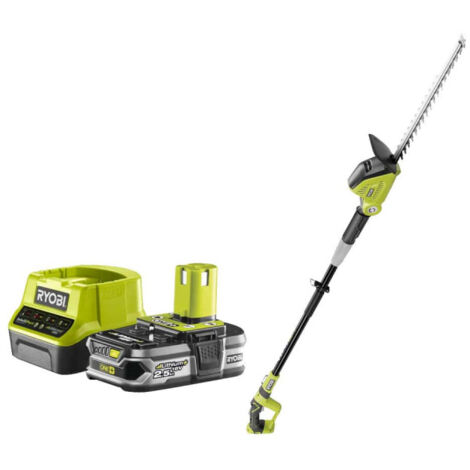 Pack RYOBI taille-haies 18V One+ OPT1845 - 1 Batterie 2.5Ah - 1 Chargeur rapide RC18120-125
