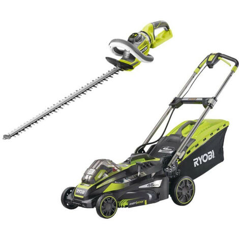Pack RYOBI taille-haies 36V RHT36X60R - tondeuse tractée 36V LithiumPlus - 1 batterie 5.0Ah - 1 chargeur RLM36X46H5P