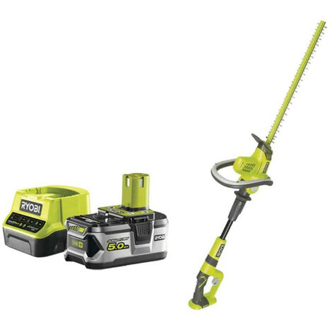 Pack RYOBI Taille-haies sur bras articulé 18V One+ OHT1850X - 1 batterie 5.0Ah - 1 chargeur rapide 2.0Ah RC18120-150