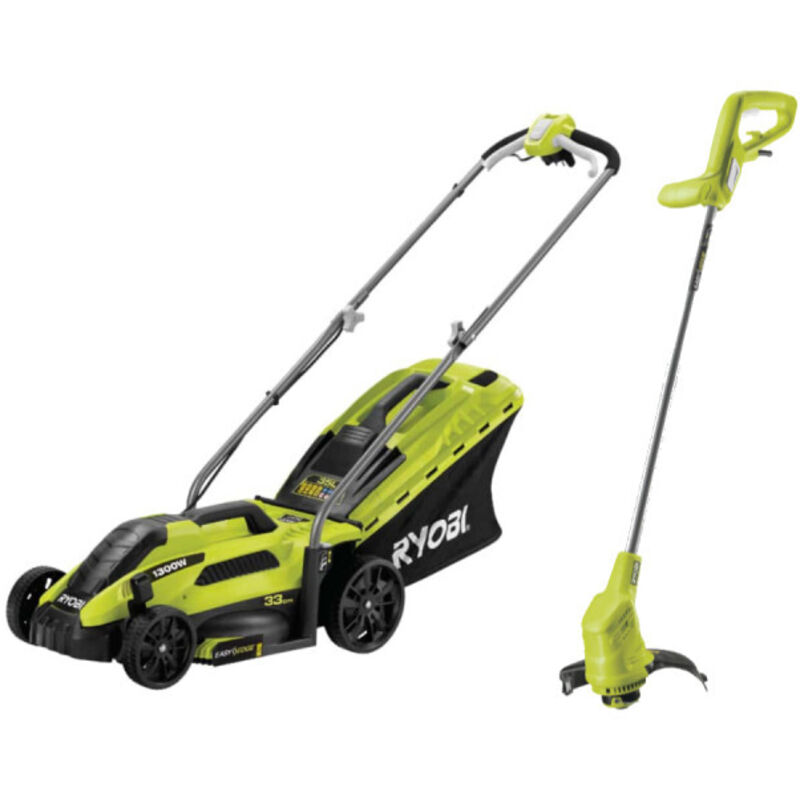 Pack RYOBI Tondeuse électrique 33cm RLM13E33S Coupe bordures et dresse bordures RLT3525 - vue 2