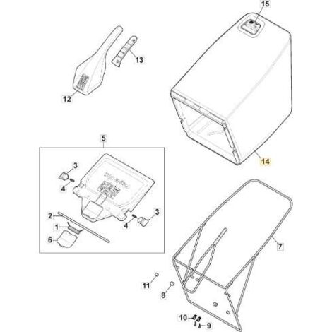 PACK SAC MP2 BLANC + LOGO ORIGINAL STIGA MOUNT - 181102389/0