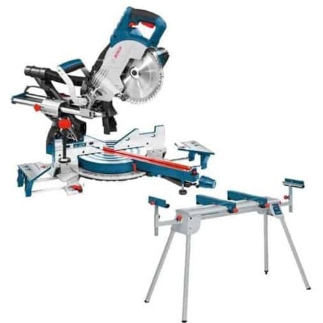 BOSCH Scie radiale et onglets 1600 W Ø 216 mm - GCM8SJL+GTA2600