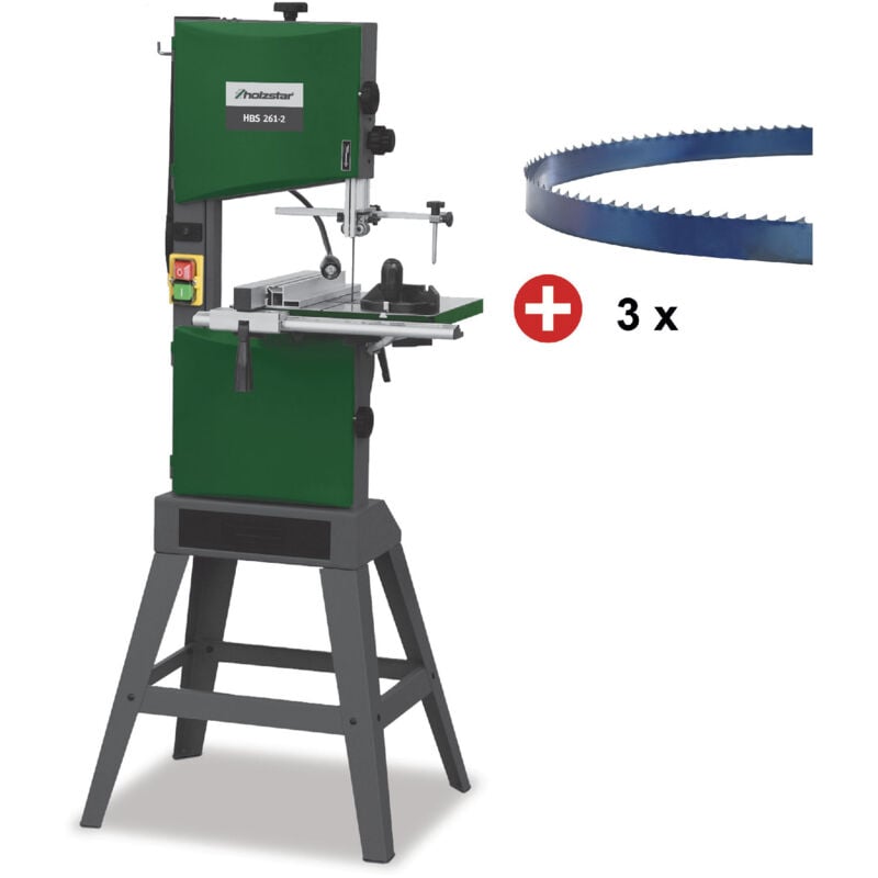 Holzstar - Pack scie à ruban verticale bois HBS261-2 avec 4 lames de scie pack HBS261-2