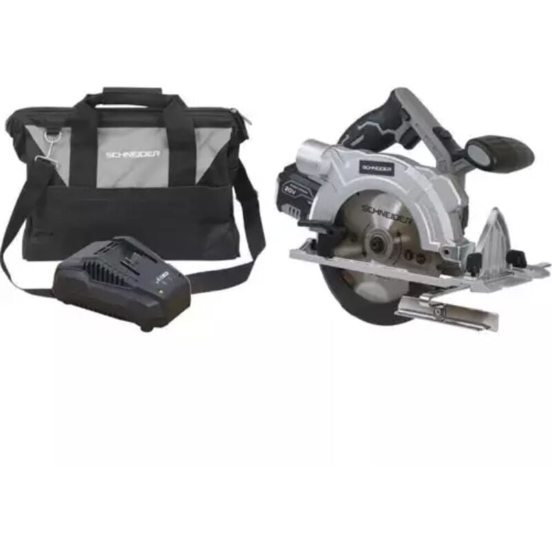 Pack scie circulaire 165mm 20V - batterie 5Ah Li-ion SCHNEIDER