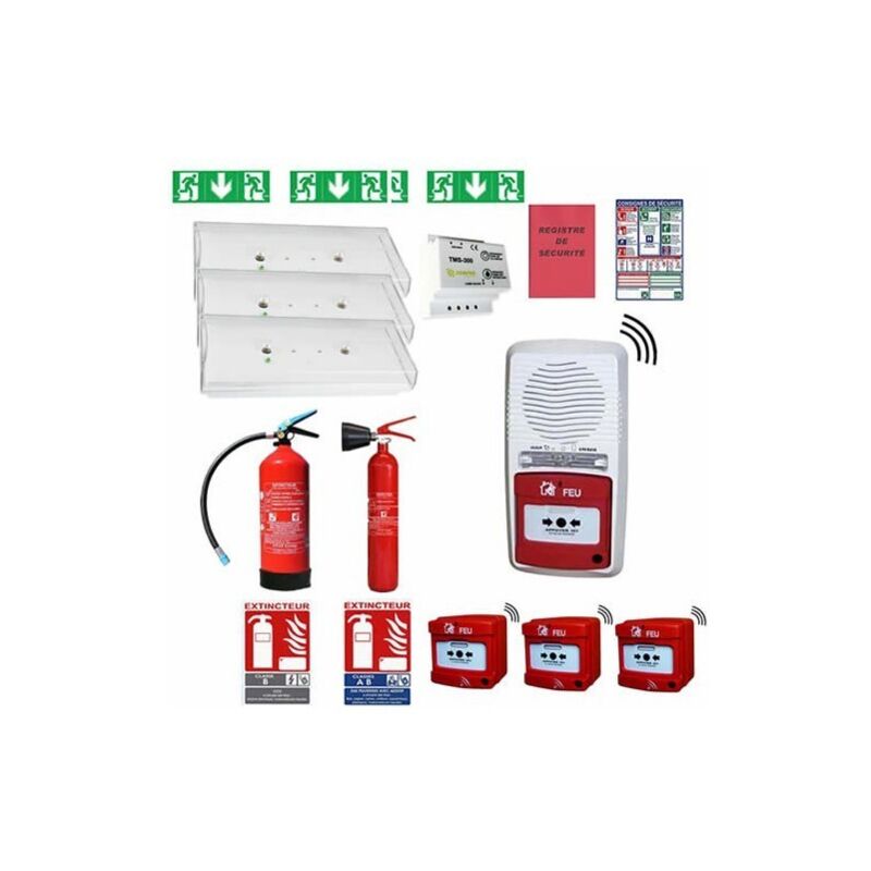 Pack sécurité incendie erp 3 entrées