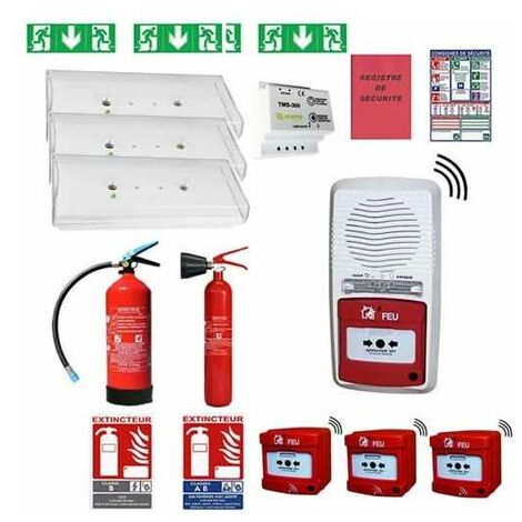 Pack sécurité incendie erp 3 entrées