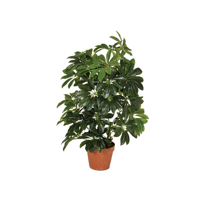 

Planta Artificial Cheflera Baja 65 cm Plantas Artificiales con Maceta para Casa Decoración para Interior y Exterior - Plantawa