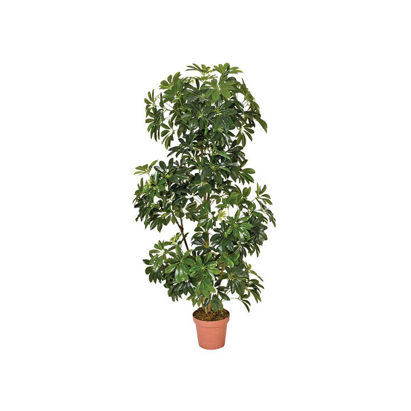 

Planta Artificial Cheflera Alta 145 cm Plantas Artificiales con Maceta para Casa Decoración para Interior y Exterior - Plantawa