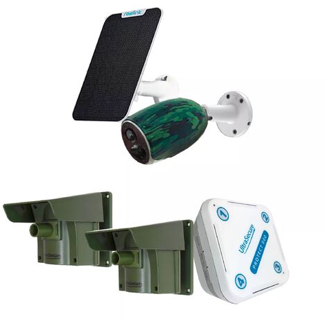 Pack sérénité sans fil détection & levée de doute - caméra 4G solaire + double détection passage (PROTECT 800 / REOLINK)