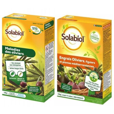 Pack Solabiol Maladies et Engrais pour Oliviers : Traitement et Fertilisation