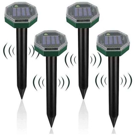 Pack Solar Mole Repellent, Ultrasonic Solar Mole Repellent, IP65 Waterproof Solar Mole Repellent, Ultrasonic Snake Repellent, Solar Mole Repellent MUMU