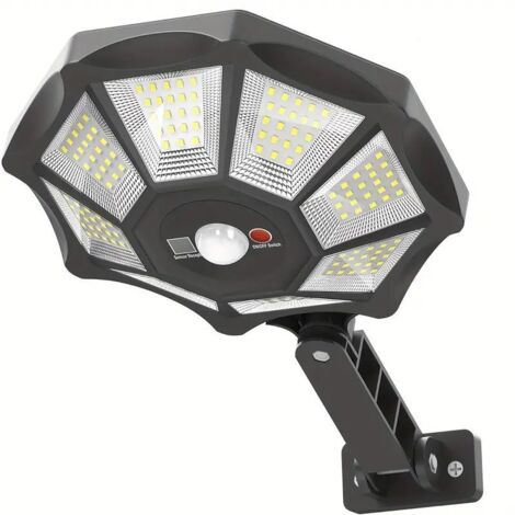 Pack Solar Street Light Sensor Lamp 168 LED Solar Lamp Outdoor Waterproof High Brightness LED Motion Security Lamp Convex Design Expands Lighting Area Solar Powered Automatic
