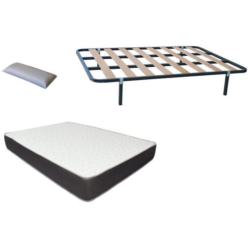 

Pack somier eco OFERTA(patas incluidas)+colchon HR MEGA CONFORT VISCO+ almohada DE REGALO 135X180