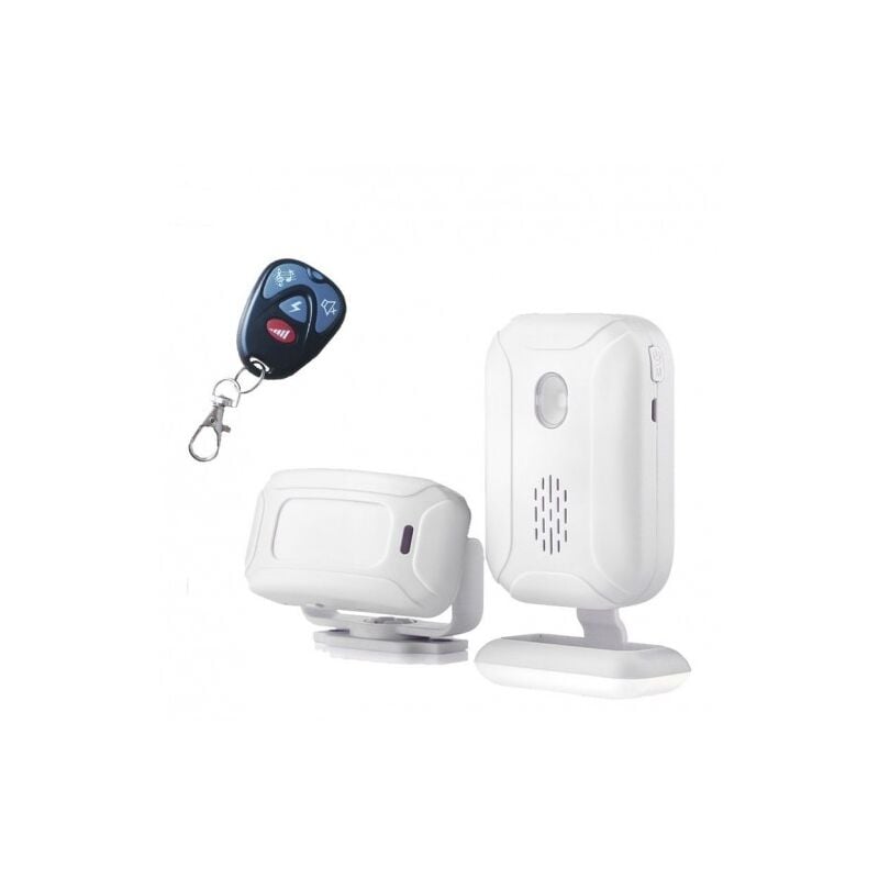 Pack Sonnette de porte Sans fil + Capteur de mouvement infrarouge + Télécommande - Sonnette d'ouverture de porte, pour magasin bureau maison