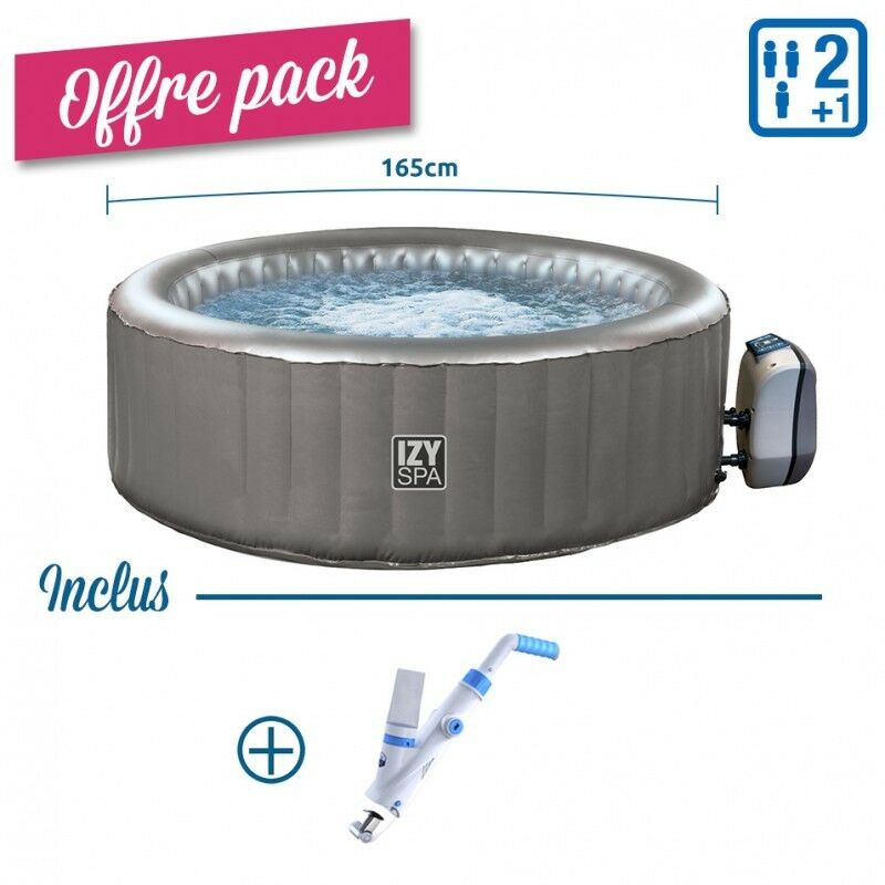 Netspa - pack Spa Gonflable izy - 2+1 Places + Aspirateur