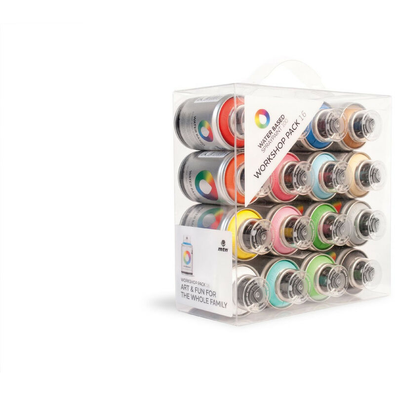 

Pack Spray Base Agua 16 Colors - Montana Colors