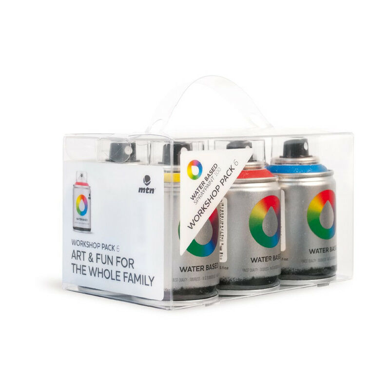 

Montana Colors - Pack Spray Base Agua 6 Main Colors