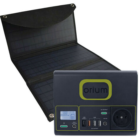 Pack station d'énergie portative IZYWATT 150 et panneau solaire 30W