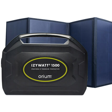 Pack station d'énergie portative IZYWATT 1500 et panneau solaire 120W