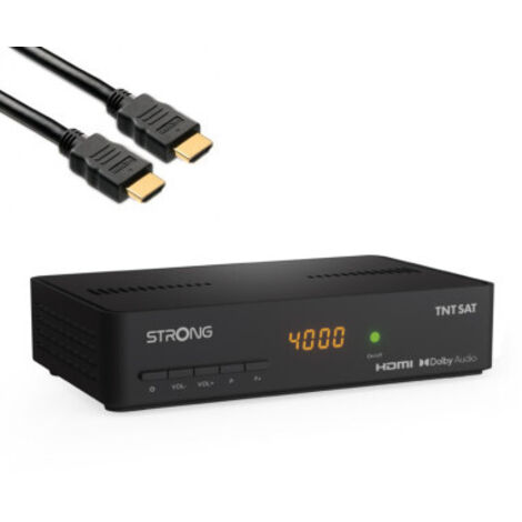 PACK STRONG SRT 7408 Décodeur Satellite ASTRA HD + Carte TNTSAT + Câble HDMI Longueur 2m