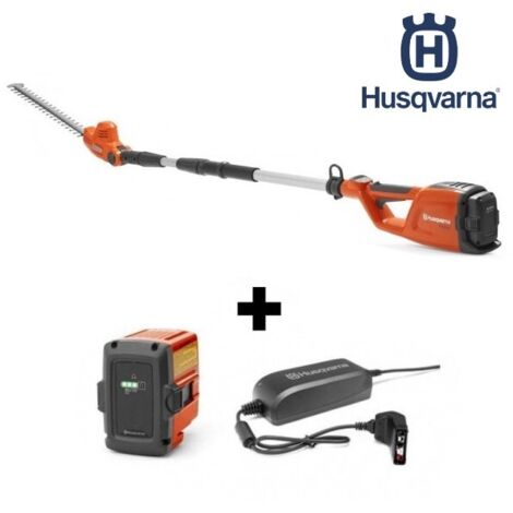 Husqvarna 120i TK4-H taille-haie sans fil avec perche télescopique + BLi10 et QC80