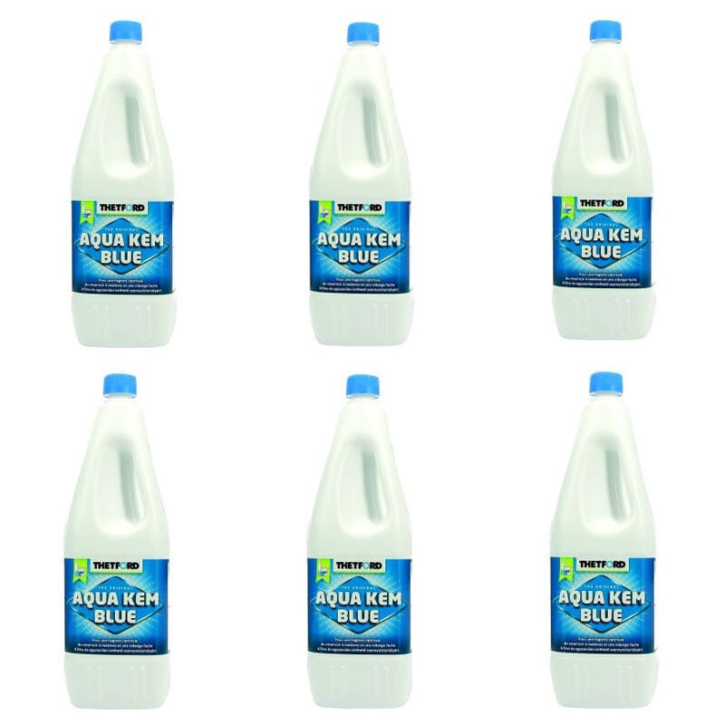 Thetford - Pack 6x Aqua-Kem Bleu Additif Sanitaire Toilette Portable Camping