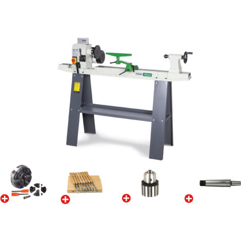 Pack tour à bois 306x900mm + mandrin 100 mm + jeu 8 burins + mandrin à couronne + abre Holzstar Holzstar DB900 PACK