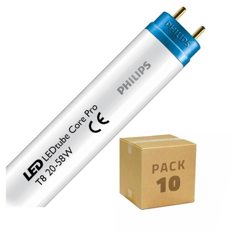 

Pack Tubos LED CorePro T8 1500mm Conexión un Lateral 20W 110lm/W (10 un) Blanco Neutro 4000K . - Blanco Neutro 4000K