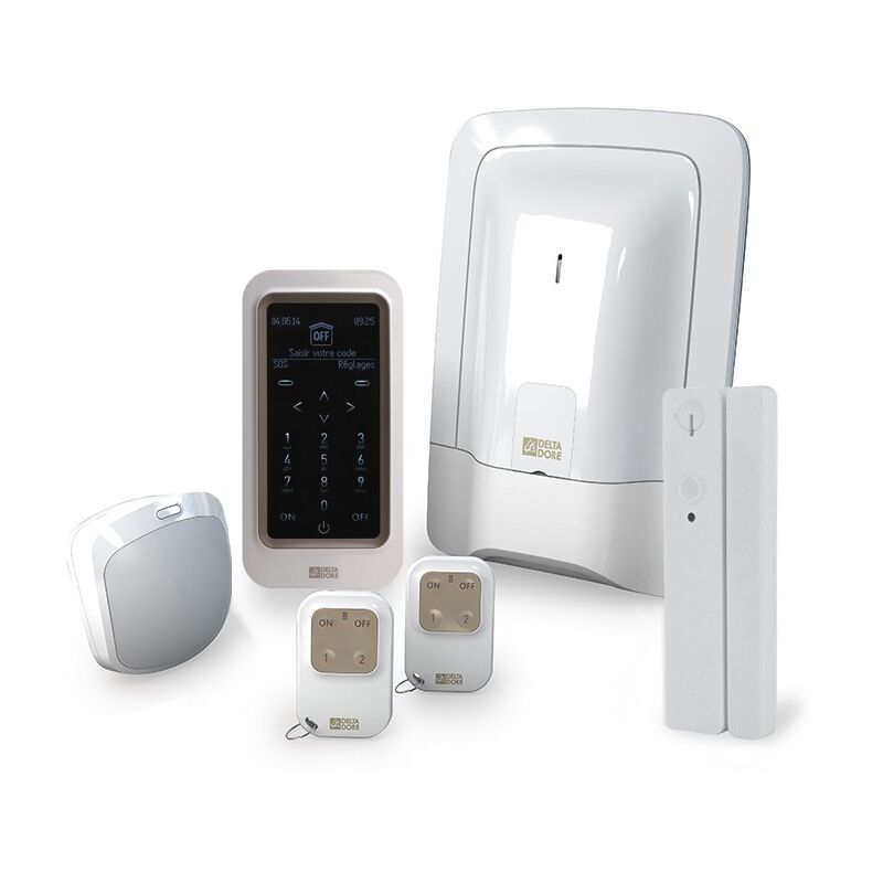 Pack alarme Tyxial+ Delta Dore 6410186 radio 2 zones
