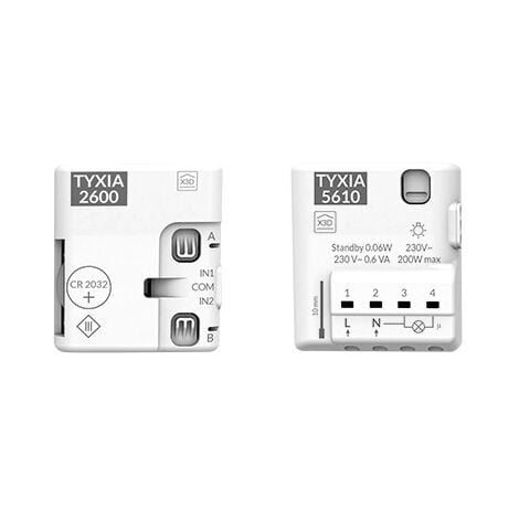 Pack TYXIA 501 va-et-vient éclairage (1 récepteur + 1 émetteur pile)