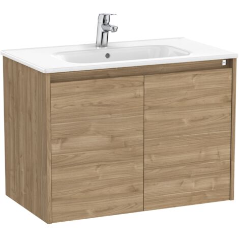 Pack Unik 2 portes + lavabo TENET - ROCA Couleur : Noyer