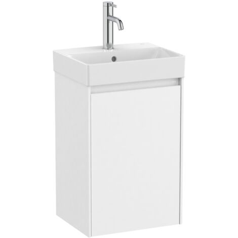 Pack Unik meuble à une porte + lavabo pour robinets centrés ONA - ROCA Couleur : blanc mat