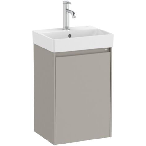 Pack Unik meuble à une porte + lavabo pour robinets centrés ONA - ROCA Couleur : Gris sablé