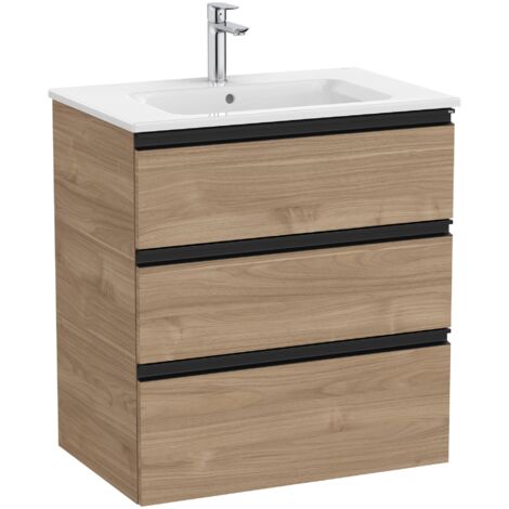 Pack Unik meuble bas 3 tiroirs + lavabo central THE GAP - ROCA