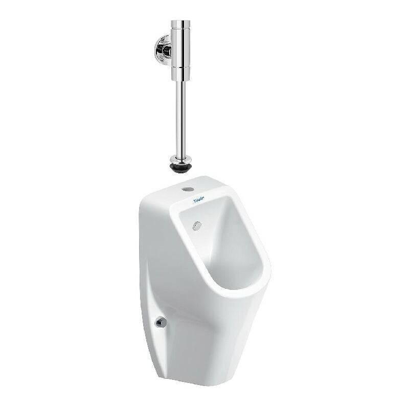 Duravit - Pack Urinoir No. 1, sans rebord, entrée par le haut et robinetterie
