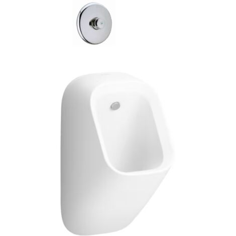 Pack urinoir JACOB DELAFON Struktura blanc + robinet temporisé encasté + kit d'alimentation