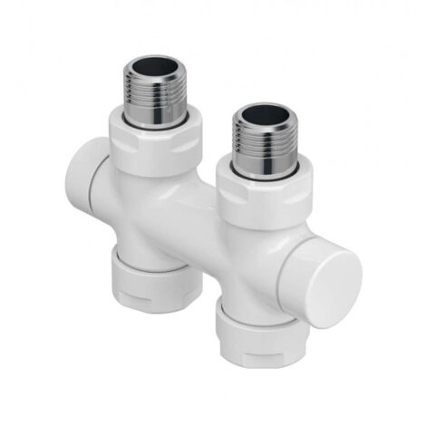 Pack vanne d'isolement en h droit monotube / bitube Blanc - ACOVA 991611