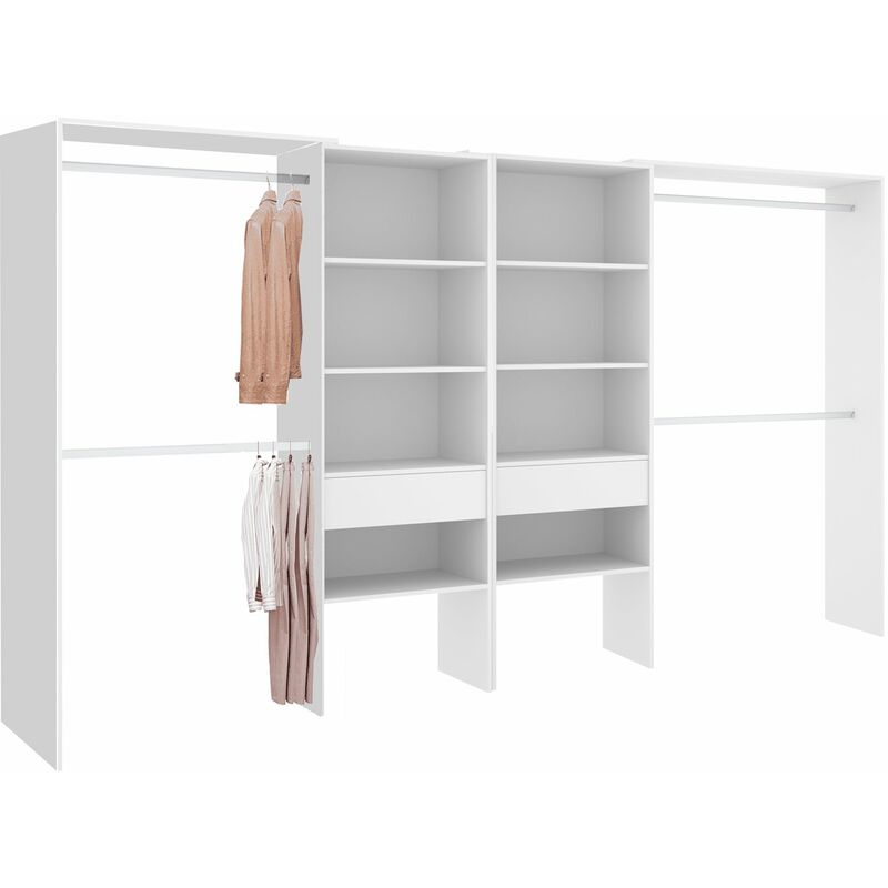 

Pack Vestidores para Oficina almacenaje Ropa Anchura Regulable hasta 320 cm