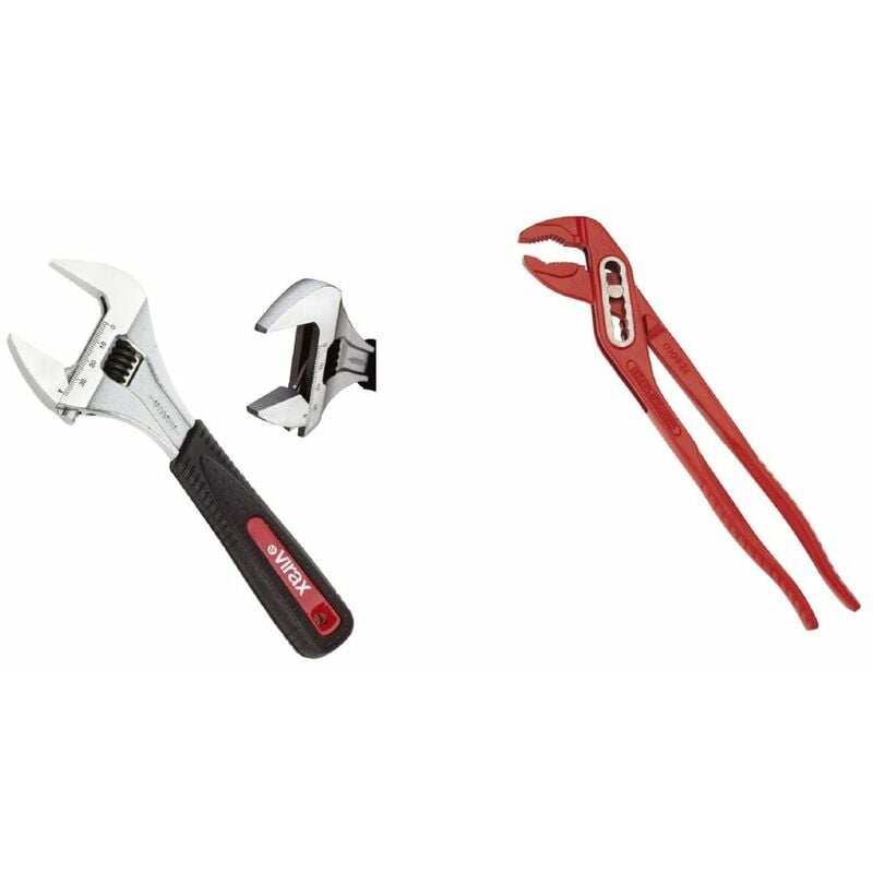 Virax - lot cle a molette 8 + pince multi 240MM